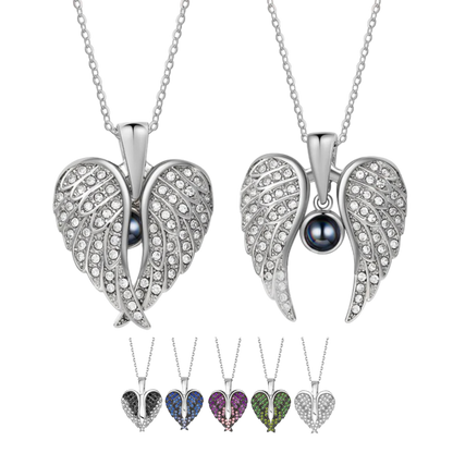 Collar Alas Corazón con proyección